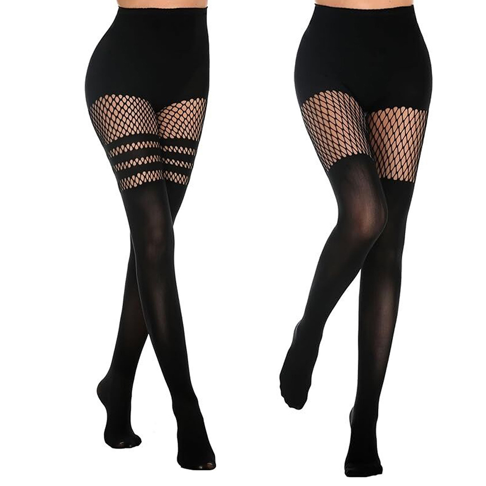 Collants noirs ajourés à brete - Fishing Socks avis et prix