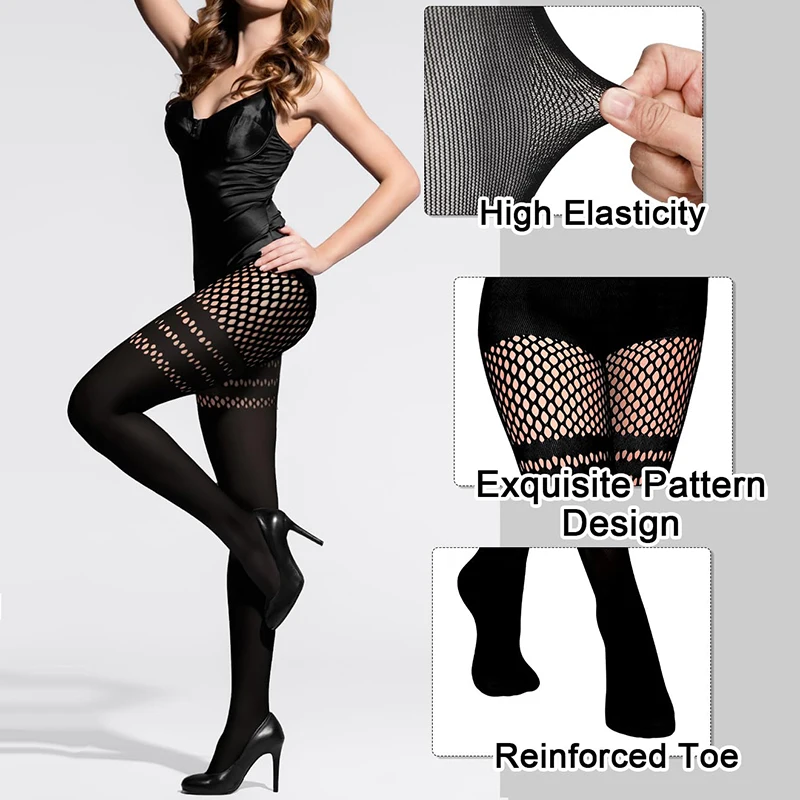 Collants noirs ajourés à brete - Fishing Socks avis et prix